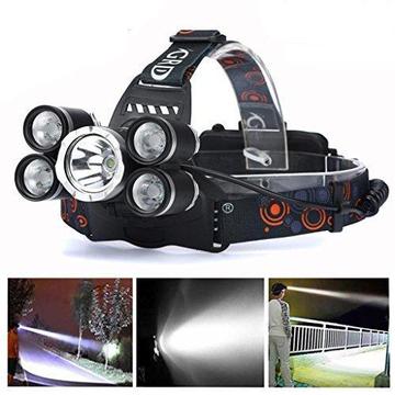 LINTERNA FRONTAL TACTICA LED ALTA POTENCIA 35,000 LUMENES RECARGABLES ,ZOOMABLE 5X CREE XML T6 LED