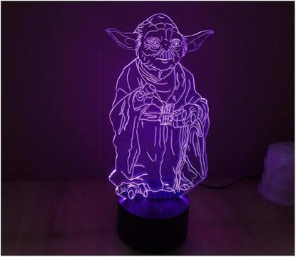 Lámpara 3d Star Wars Yoda