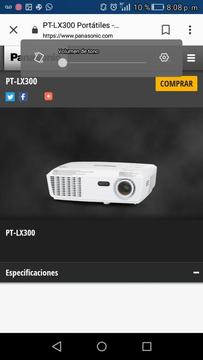 Proyector Multimedia Panasonic Pt Lx300