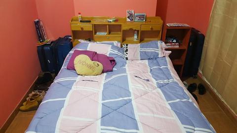 Cama 2 Plazas, Colchon 2p Y 2 Almohadas