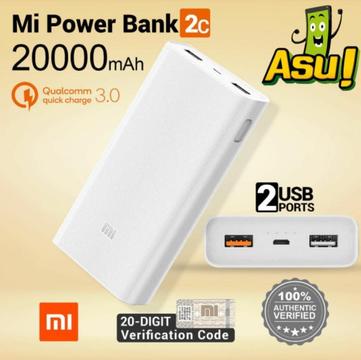 Power Bank 2c. Xiaomi de 20000 Mah