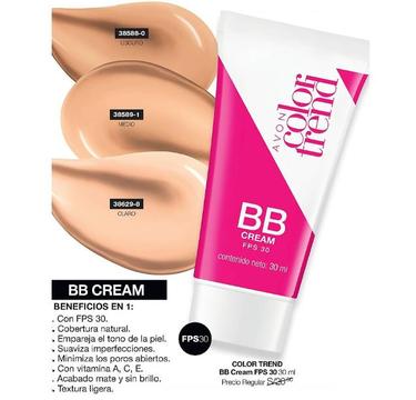 Bb Cream Color Trend Mate Base Maquillaje Avon Nuevo Sellado