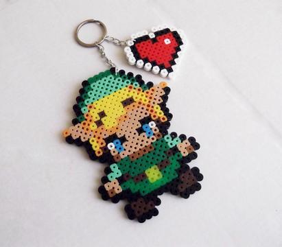 Llavero Link de Legend of Zelda en Hama Beads