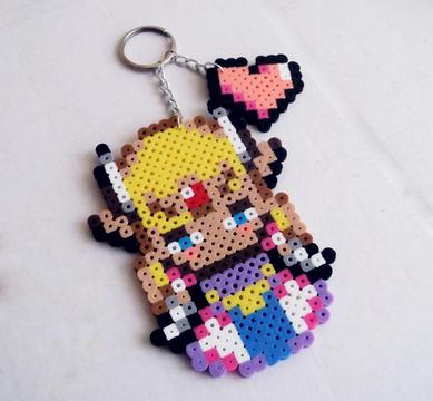 Llavero Princesa Zelda en Hama Beads