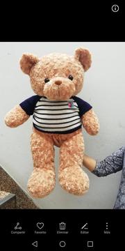Oso de Peluche con Chompa Azul Grande