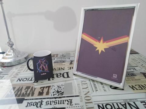 Taza Mágica Thor Cuadro Capt. Marvel