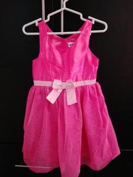 Vestido Fucsia Hm Talla 2 a 4 Años