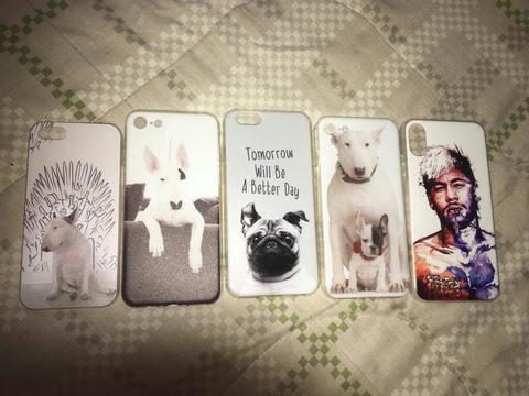 Case iPhone 6s 6 5s 5 X Bull Terrier Pug