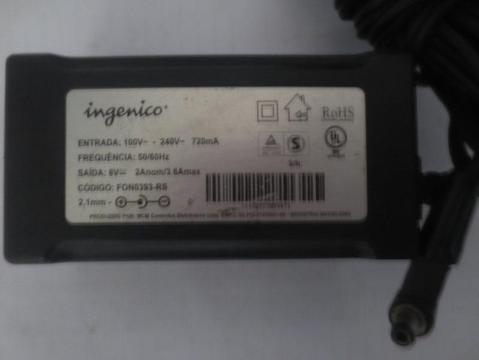 CARGADOR INGENICO DE 8V 2Anom 3.6A max PUNTA GRUESA