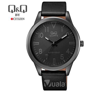 Reloj Casual Cuero Negro Acero Negro Hombre Q Q By Citizen QA52J505Y
