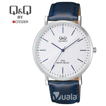 Reloj Hombre Q Q By Citizen Casual Cuero Azul QZ02J301Y