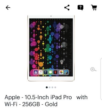 Apple iPad Pro 256gb de 10.5 , Wifi, Go