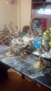 CANDELABROS DE BRONCE GRANDES