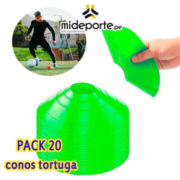 Conos Tortuga Pack X20 Entrenamiento Deporte
