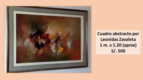 CUADRO ABSTRACTO POR LEONIDAS ZAVALETA
