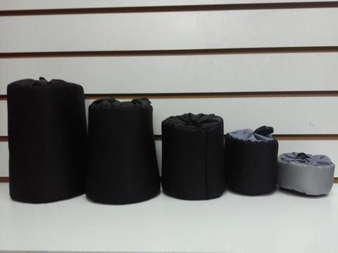 Estuches protectores para lente de camara canon , nikon , sony. , panasonic de diferentes tamaños