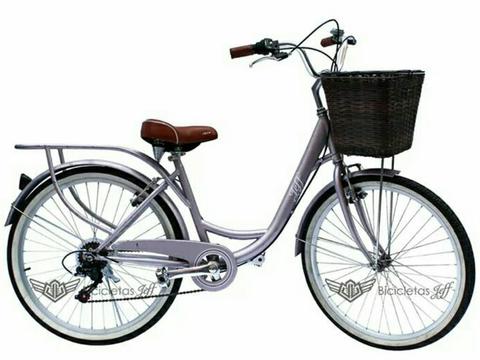 Bicicleta Paseo Vintage Mujer 7v Aro 26