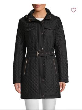 Michael Kors: Abrigo Negro Xs