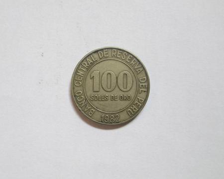 Moneda de cien soles de 1975