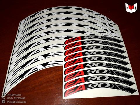 Stickers, vinilos para aros de bicicletas EASTON EA90XC