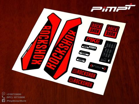Stickers /vinilo Para Horquilla/ Suspensión Rockshox Pike