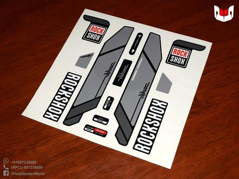 Stickers /vinilo Horquilla/ Suspensión Rockshox Downhill BOXXER DOMAIN