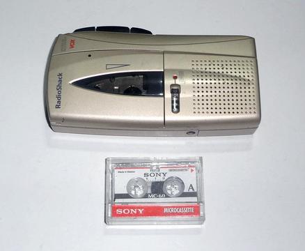Micro Grabadora De Cassette RadioShack VOX Micro45 Voz VOR. Grabador Audio. Modelo 141184