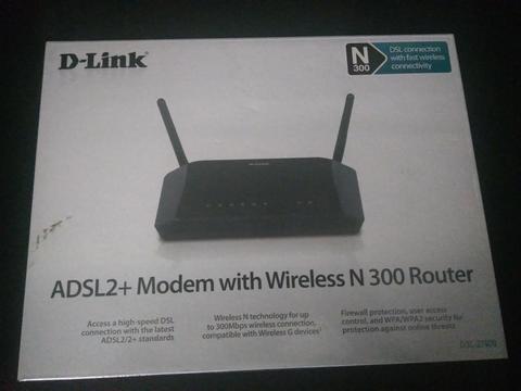 DLink Módem Router Inalámbrico ADSL 300 Mbps DSL2740B