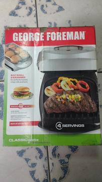 George Foreman Grill Deluxe Plateado
