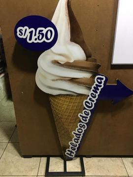 CONO DE HELADO PUBLICITARIO