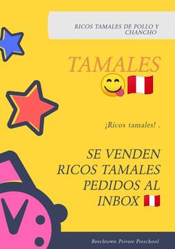 Venta de Tamales Y Postres para Eventos