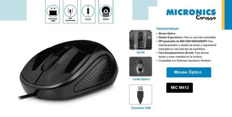 Mouse Optico Micronics M412