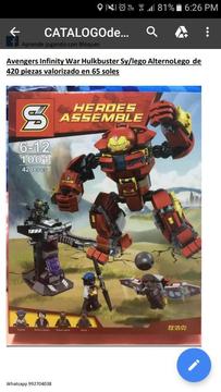 Avenger Infinity War Hulkbuster Lego Alt