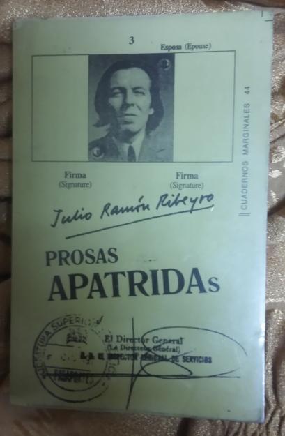 Julio Ramón Ribeyro Prosas Apátridas edición De 1975 Julio Ramón Ribeyro Prosas Apátridas Edición De 1975