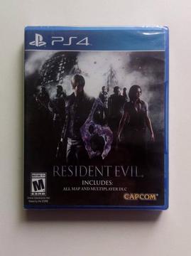 PS4 RESIDENT 6, NUEVO SELLADO, PLAY STATION 4, TIENDATOPMK