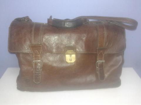 Morral Maletin Vintage de Cuero