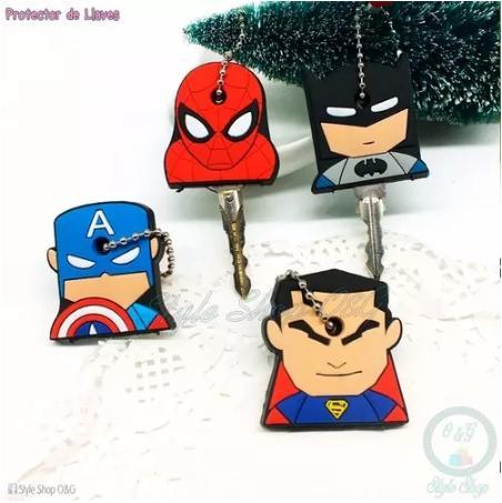 Protector De Llave Silicona Super Heroes S/ 6.00