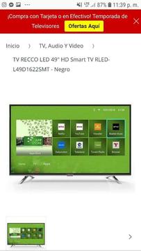 Tv Recco 49 Hd Smart L49d1622smt Nuevo