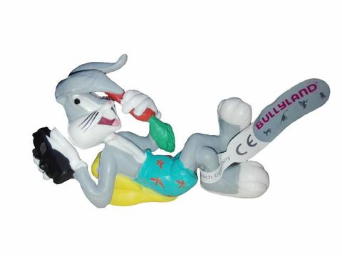 Figura accion Conejo Bugs Bunny Telefono 7cm Bullyland looney tunes warner bros regalo navidad amor