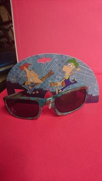 LENTES DE SOL NIÑOS PHINEAS Y FERB DISNEY UV PROTECCION