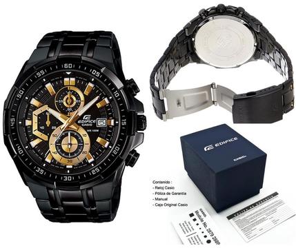 Reloj Casio Edifice EFR539 BK Nuevo en Caja Original con Delivery en