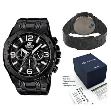 Reloj Casio Edifice EFR 538 Negro Original Nuevo en Caja Delivery en