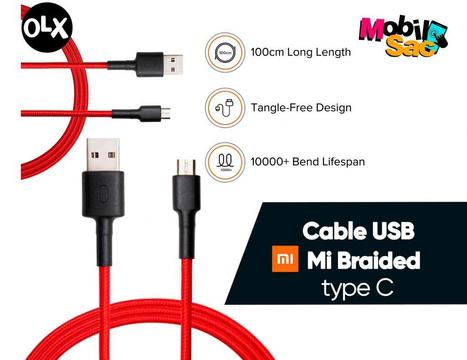 Cable Mi Braided USB a Tipo C Xiaomi