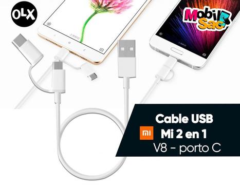 Cable USB 2en1 USB V8Tipo C Xiaomi