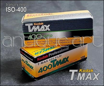 A64 Pelicula Rollo 120 Blanco Y Negro Tmax Kodak 400 Iso
