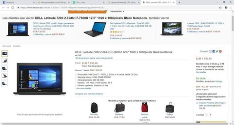 Vendo Laptop Dell Latitude 7280 Nuevo