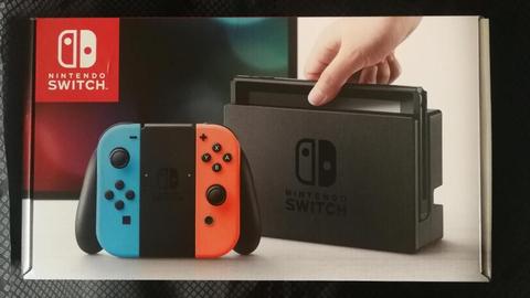 Consola Nintendo Switch Neon Blue Controles Joy-Con