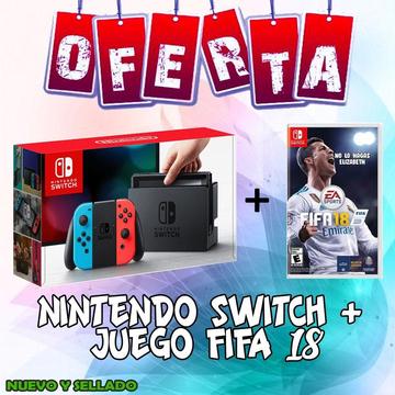 Nintendo Switch con Fifa 18 Nuevo y Sellado