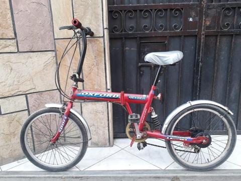 Bicicleta plegable aro 20 operativa suspension trasera
