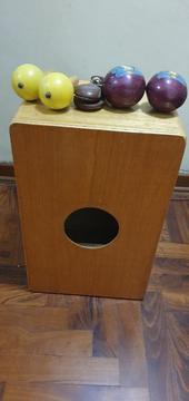 Venta de Cajon con Maracas Y Cucharas